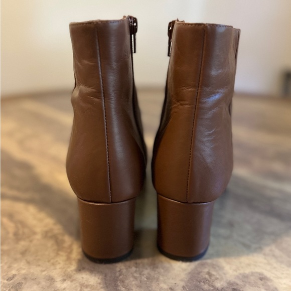 Fabianelli BROWN LEATHER POINTED TOE BOOTIES WOMEN’S 8 & 40 - Picture 5 of 8